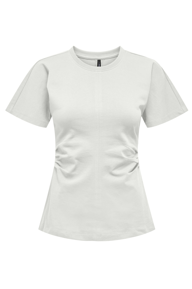 ONLMARIE LIFE S/S RUCHING TOP JRS 15365258 Cloud Dancer